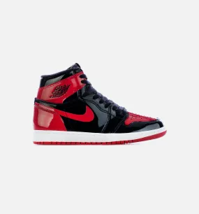 Air Jordan 1 High OG Patent Bred Mens Lifestyle Shoes - Black/White/Varsity Red Limit One Per Customer