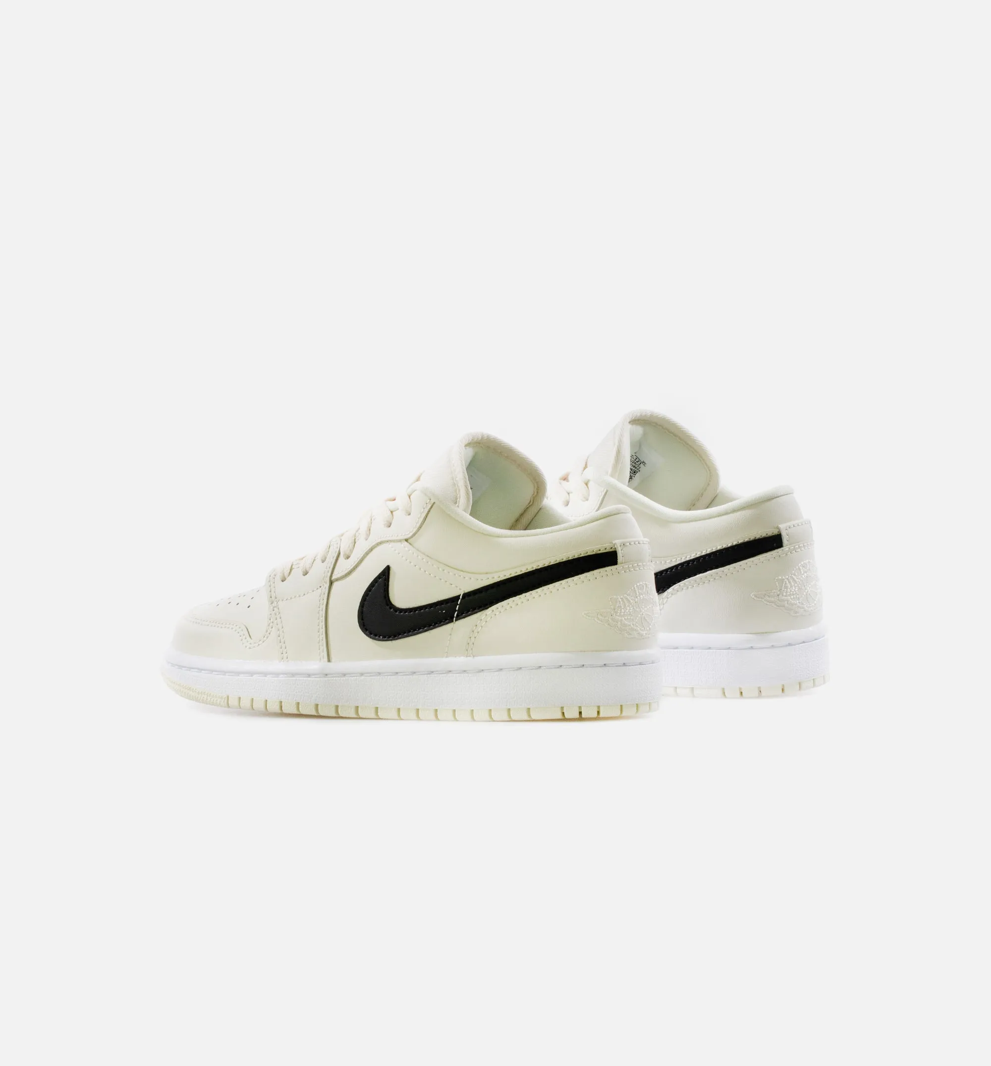 Air Jordan 1 Low Womens Lifestyle Shoe - Cream/Black/White Limit One Per Customer