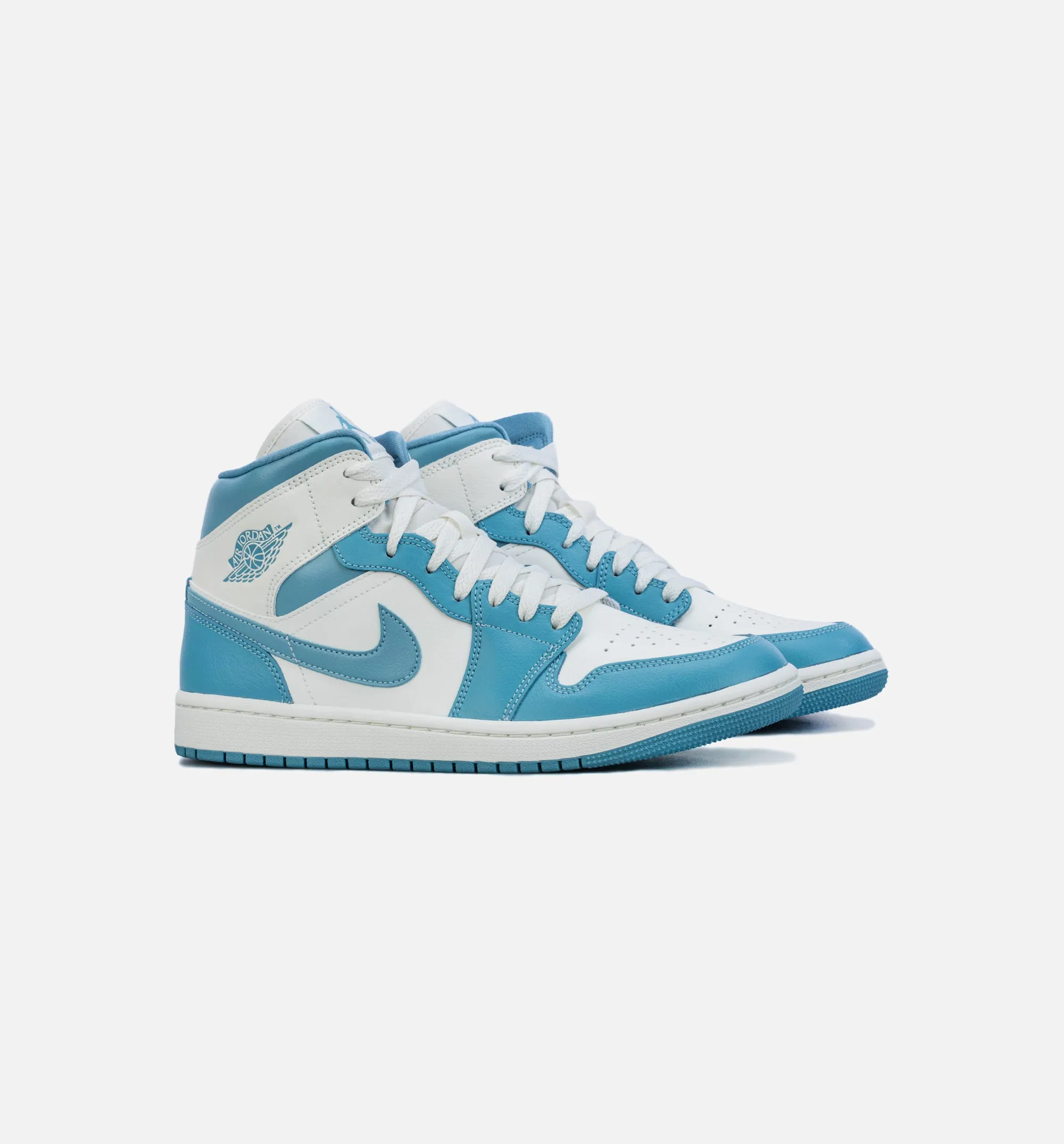 Air Jordan 1 Mid University Blue Womens Lifestyle Shoe - Blue/White