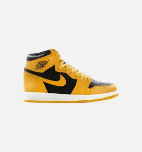 Air Jordan 1 Retro High OG Mens Lifestyle Shoe - Pollen/Black/White Limit One Per Customer