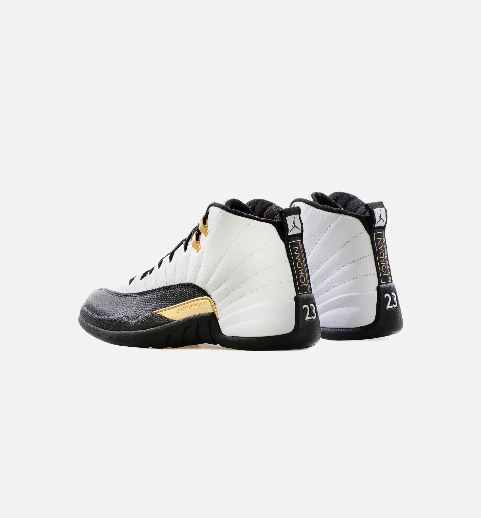 Air Jordan 12 Retro Royalty Mens Lifestyle Shoe - White/Black/Metallic Gold Limit One Per Customer