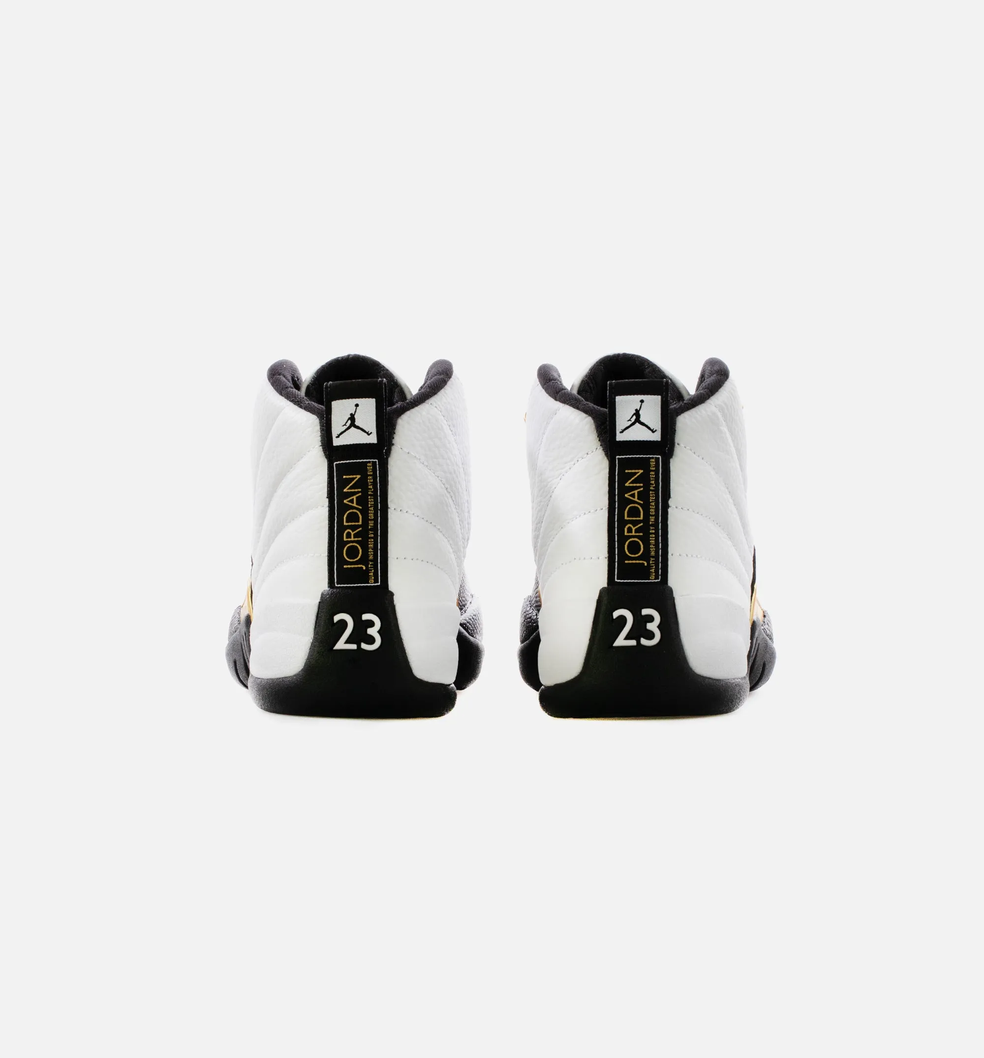 Air Jordan 12 Retro Royalty Mens Lifestyle Shoe - White/Black/Metallic Gold Limit One Per Customer