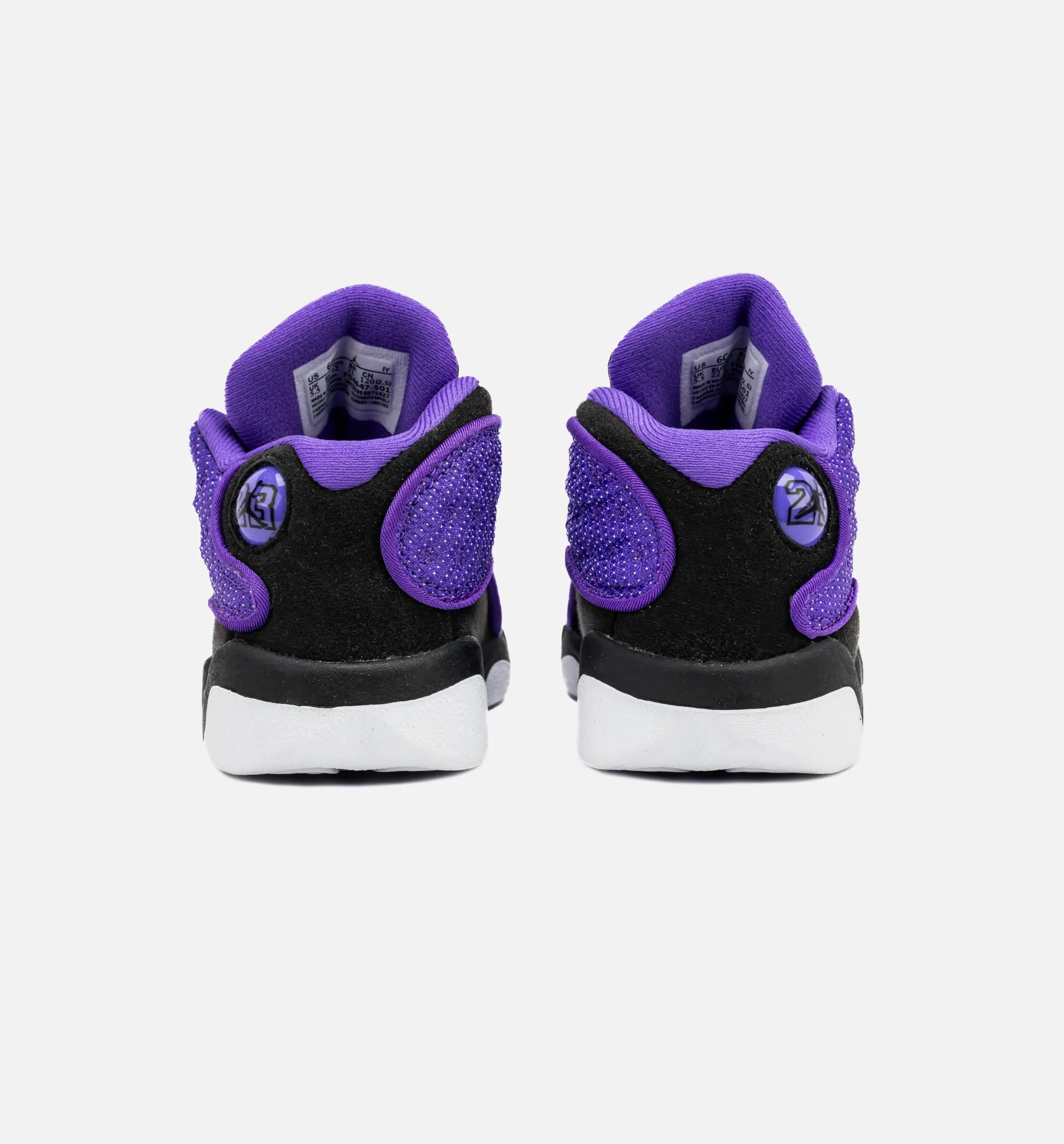 Air Jordan 13 Retro Purple Venom Infant Toddler Lifestyle Shoe - Black/Purple