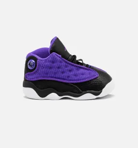 Air Jordan 13 Retro Purple Venom Infant Toddler Lifestyle Shoe - Black/Purple