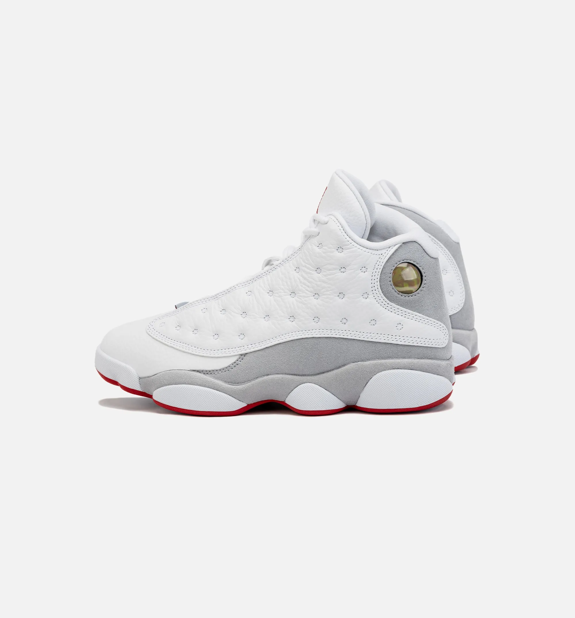 Air Jordan 13 Retro Wolf Grey Mens Lifestyle Shoe - White/Grey Free Shipping