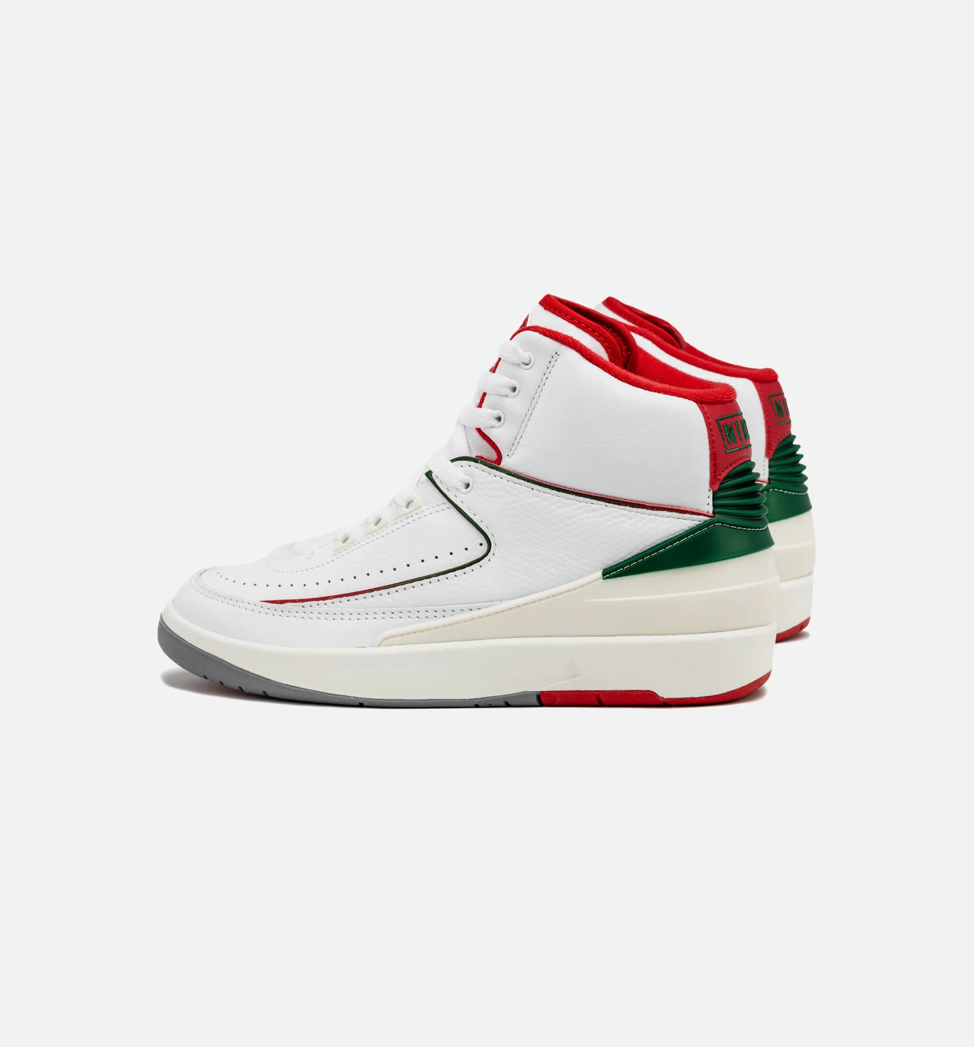 Air Jordan 2 Retro Italy Mens Lifestyle Shoe - White/Fire Red