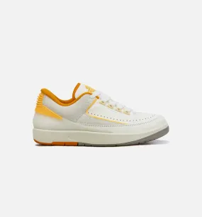 Air Jordan 2 Retro Low Melon Tint Mens Lifestyle Shoe - White/Orange