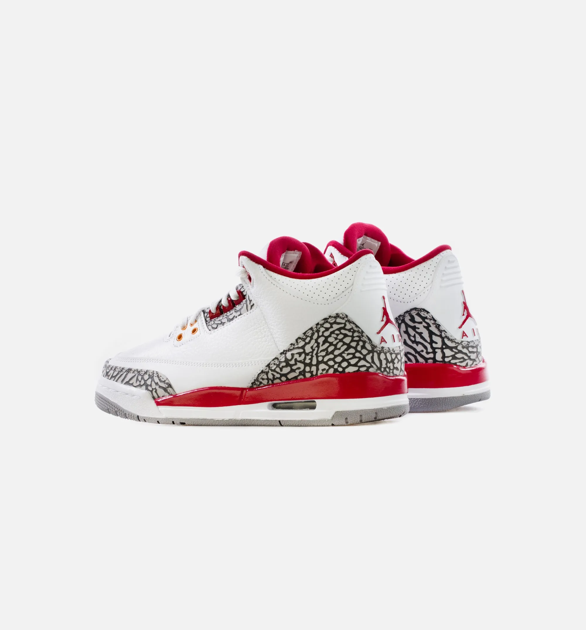 Air Jordan 3 Retro Cardinal Red Grade School Lifestyle Shoe - White/Light Curry/Cardinal Red Limit One Per Customer