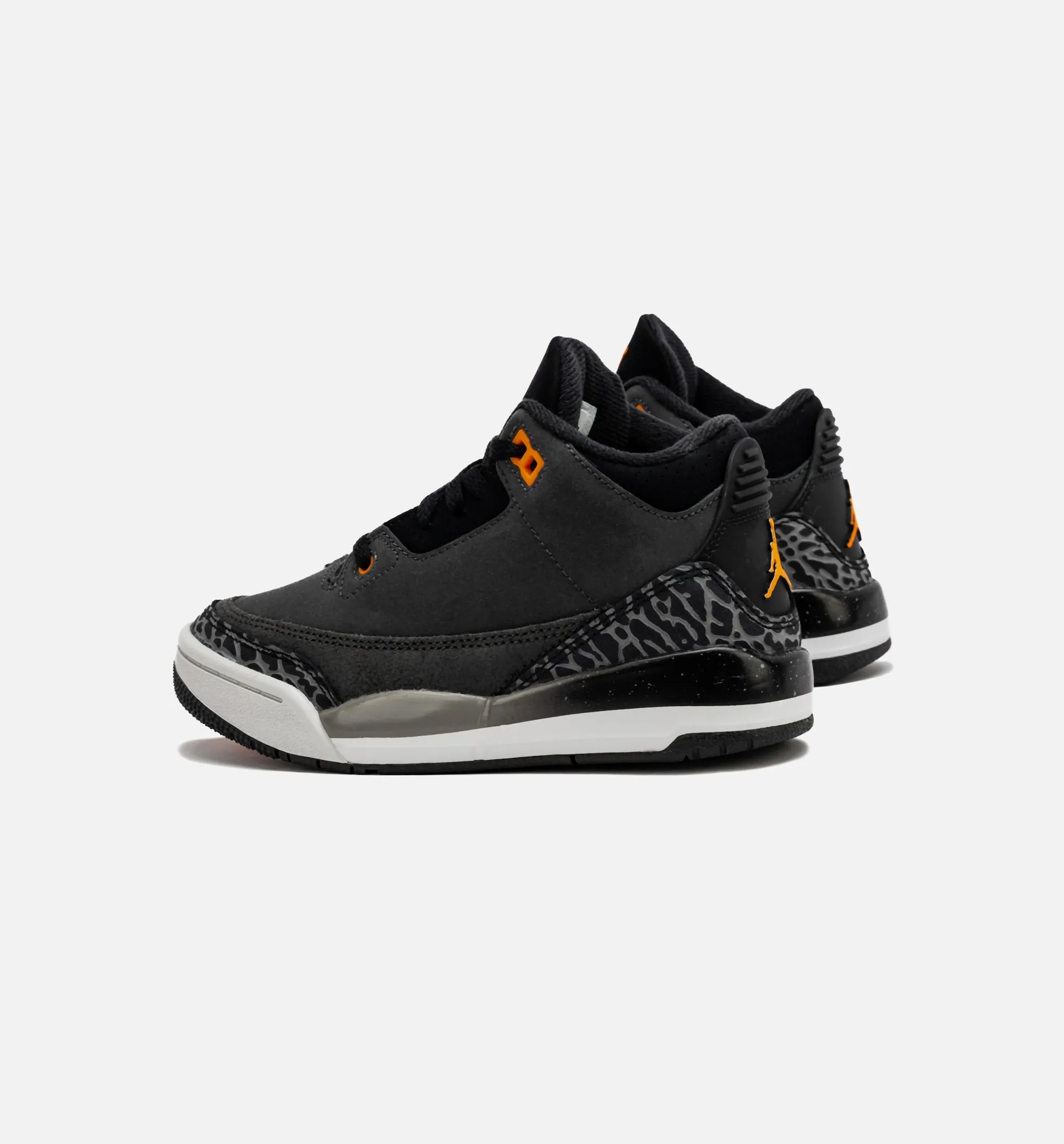 Air Jordan 3 Retro Fear Preschool Lifestyle Shoe - Night Stadium/Total Orange