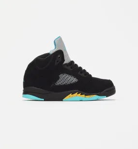 Air Jordan 5 Retro Aqua Preschool Lifestyle Shoe - Black/Aqua