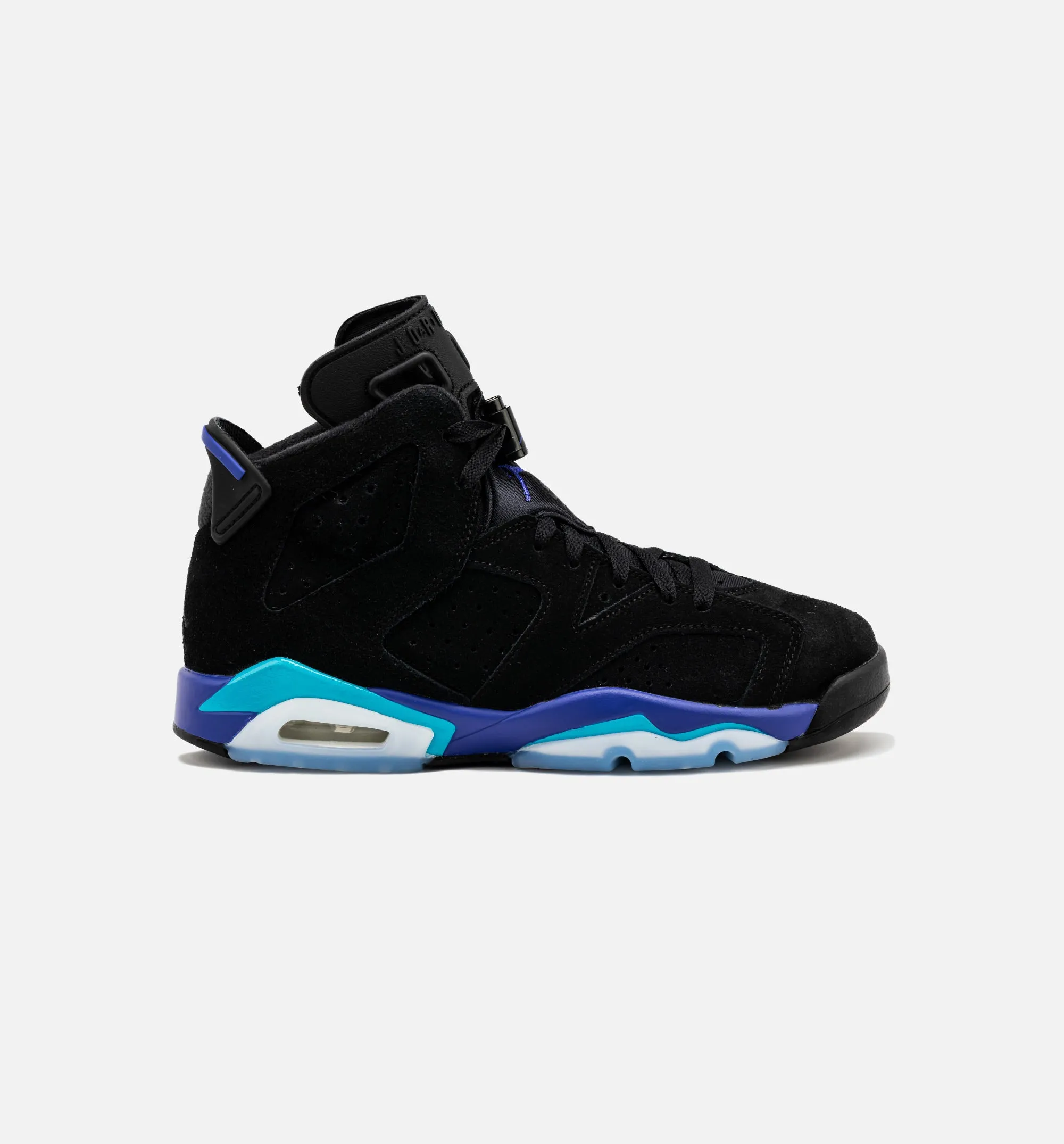 Air Jordan 6 Retro Aqua Grade School Lifestyle Shoe - Black/Aquatone/Bright Concord