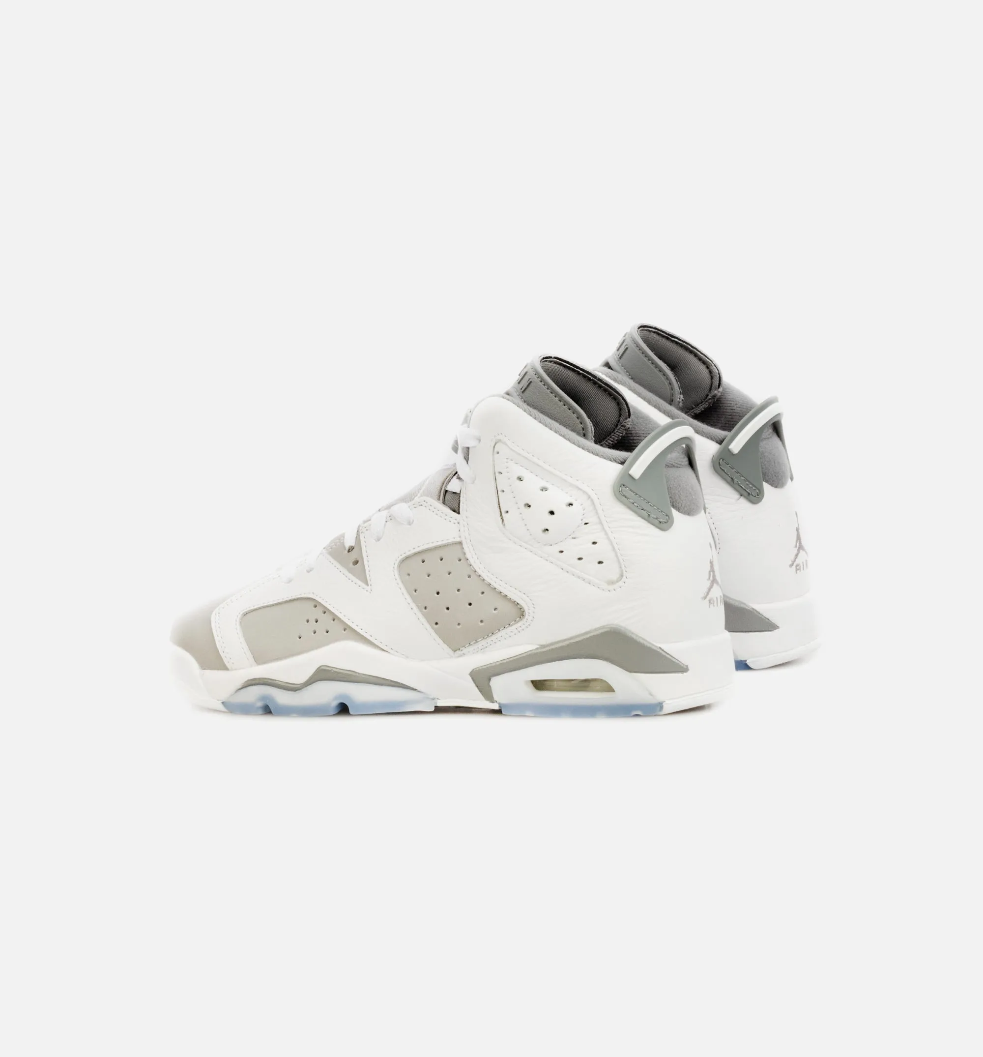 Air Jordan 6 Retro Cool Grey Grade School Lifestyle Shoe - White/Grey