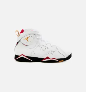 Air Jordan 7 Retro Cardinal Preschool Lifestyle Shoe - White/Red