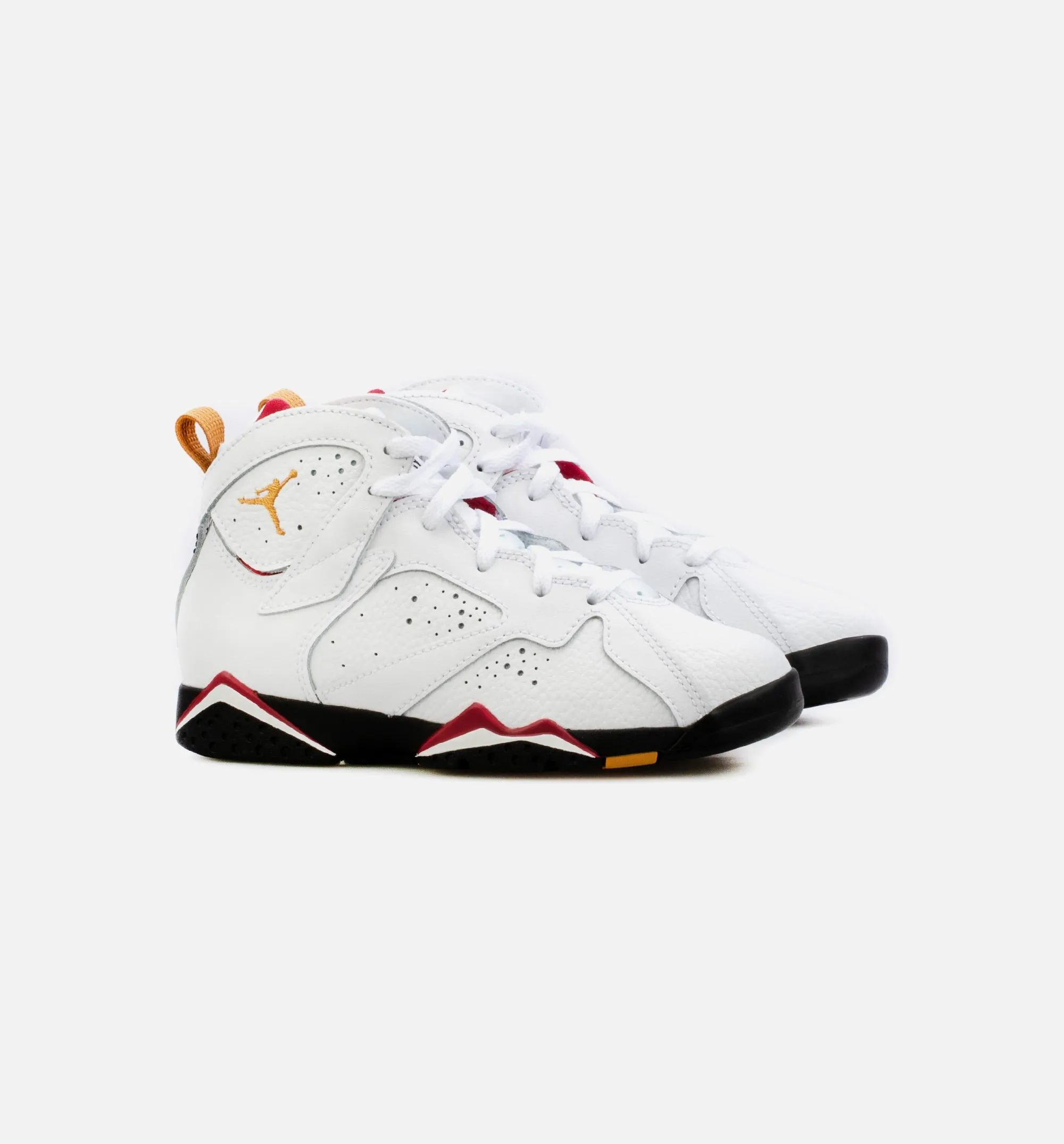 Air Jordan 7 Retro Cardinal Preschool Lifestyle Shoe - White/Red