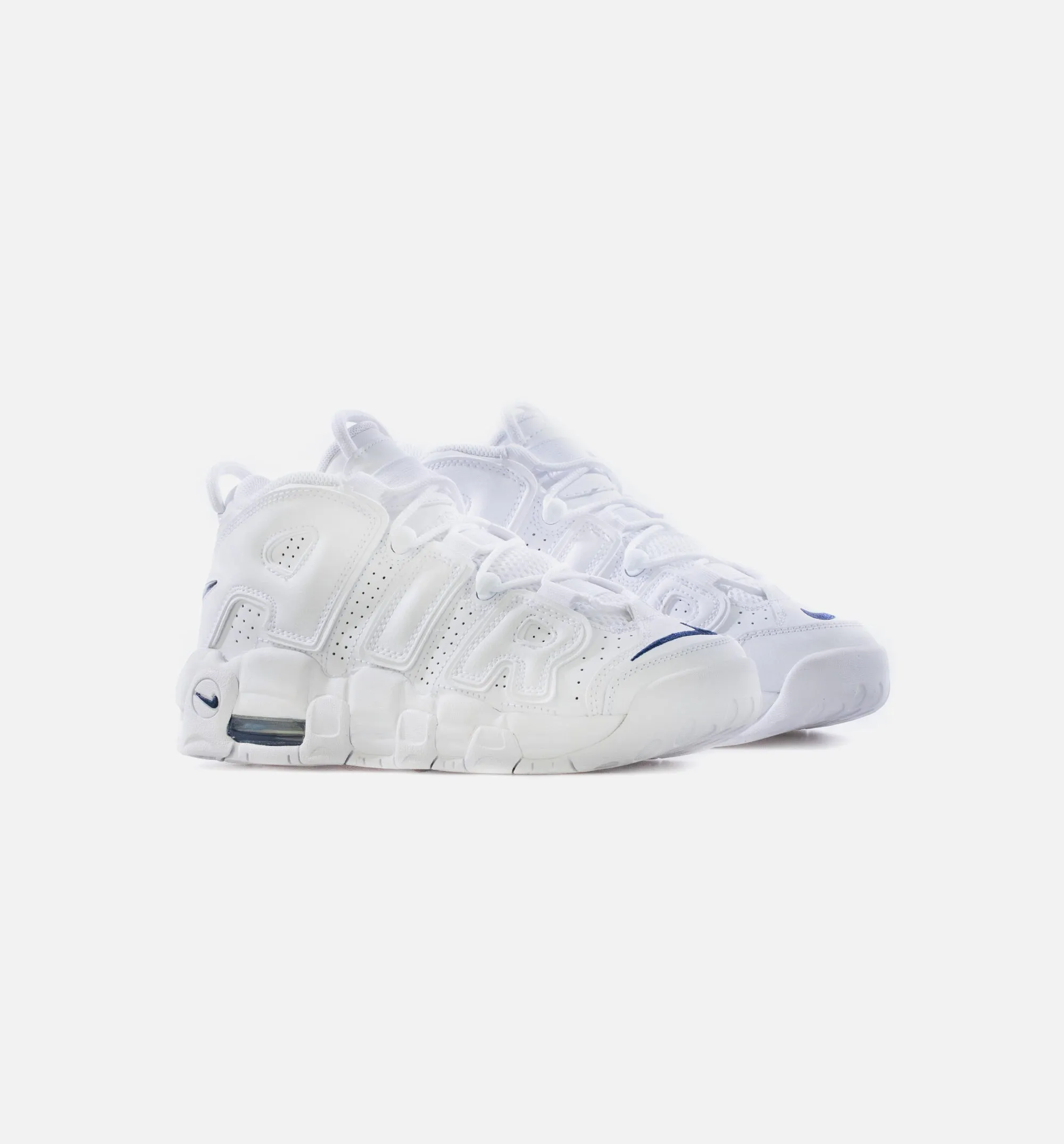 Air More Uptempo Grade School Lifestyle Shoe - White