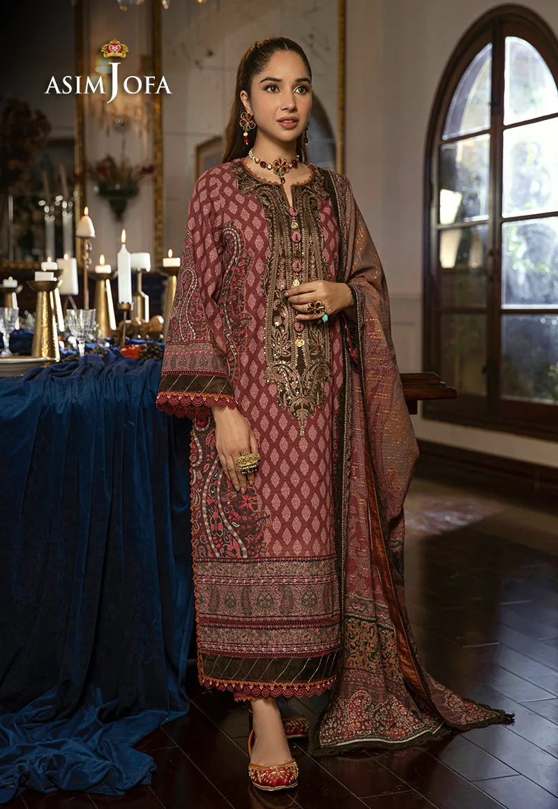 AJAW-07 EMBROIDERED KHADDAR 3 PCS