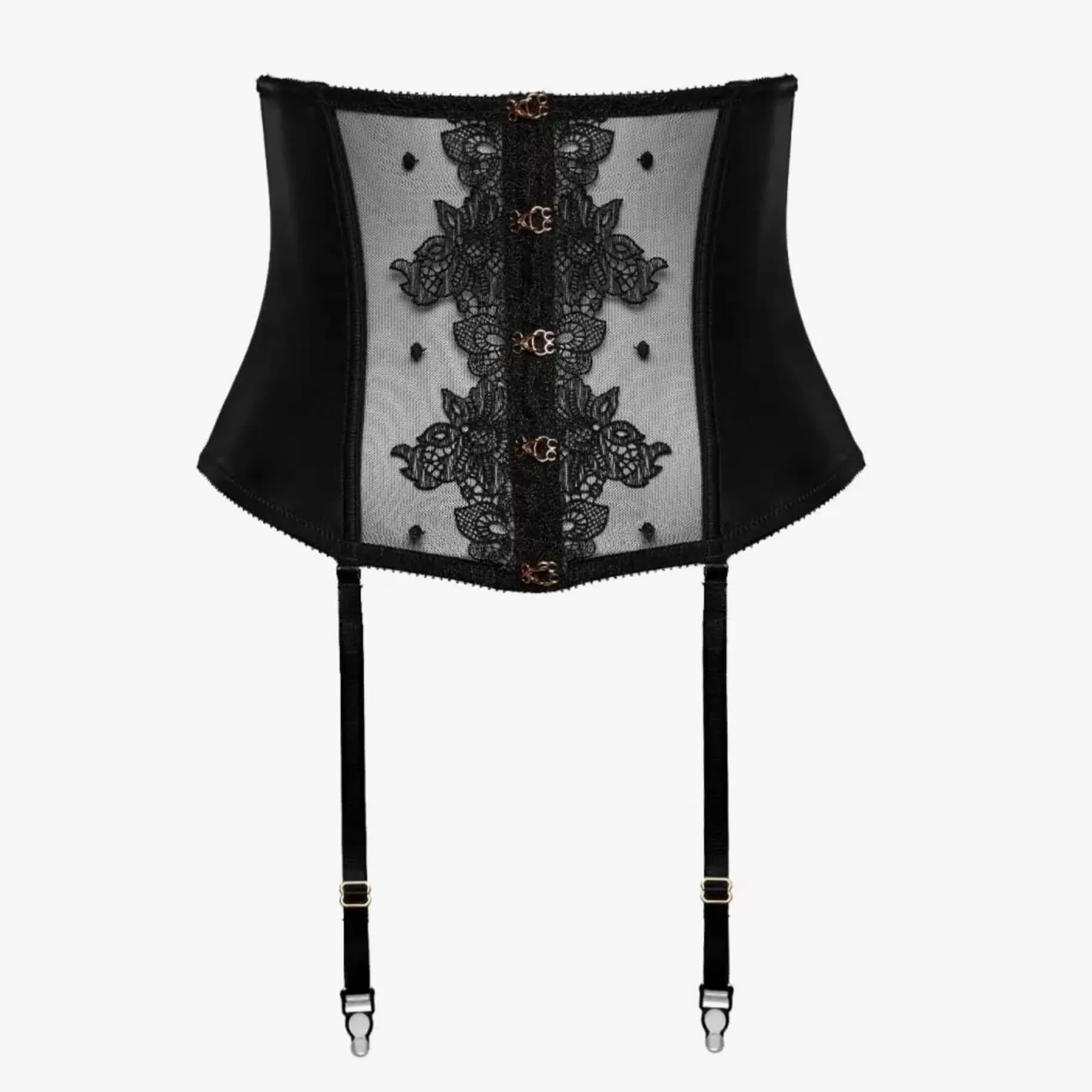 Sure! The optimized title for this e-commerce product in English with modifiers could be Elegant Ajour Zarzuela Lace Garter Belt PJ7.