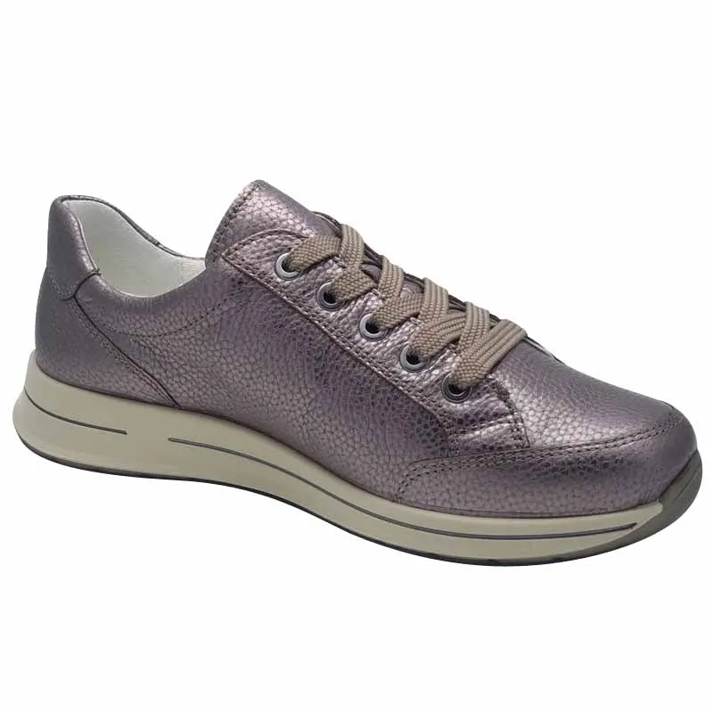 Ara Womens Taupe Leather Comfort Shoe - 12-54801-20