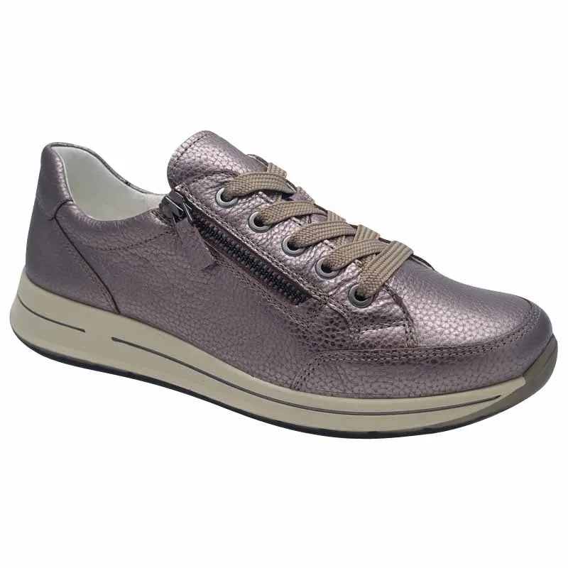 Ara Womens Taupe Leather Comfort Shoe - 12-54801-20