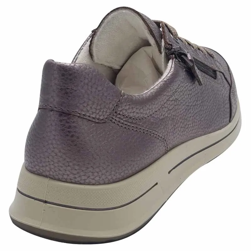 Ara Womens Taupe Leather Comfort Shoe - 12-54801-20