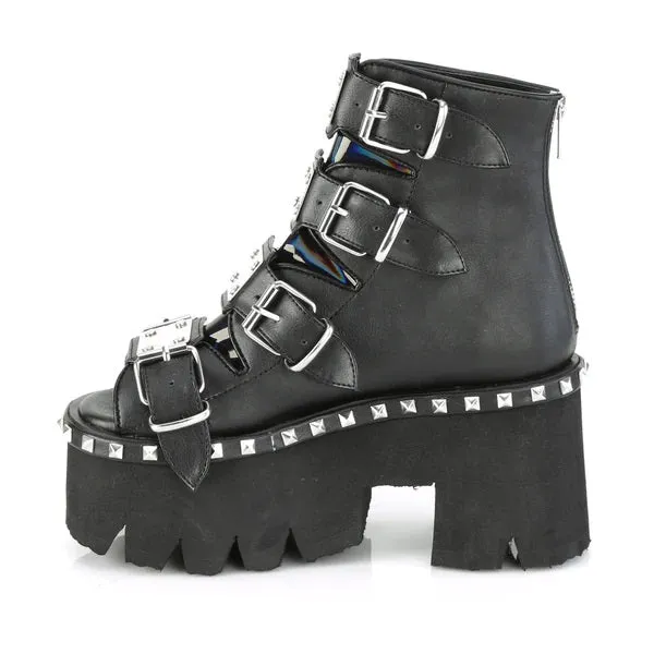 Ashes Buckles Platform Ankle Sandal