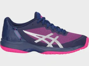 Asics Gel-Court Speed Clay Womens Blue Print Pink Glo