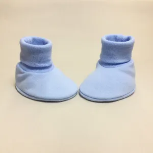 Baby Booties Solid Blue