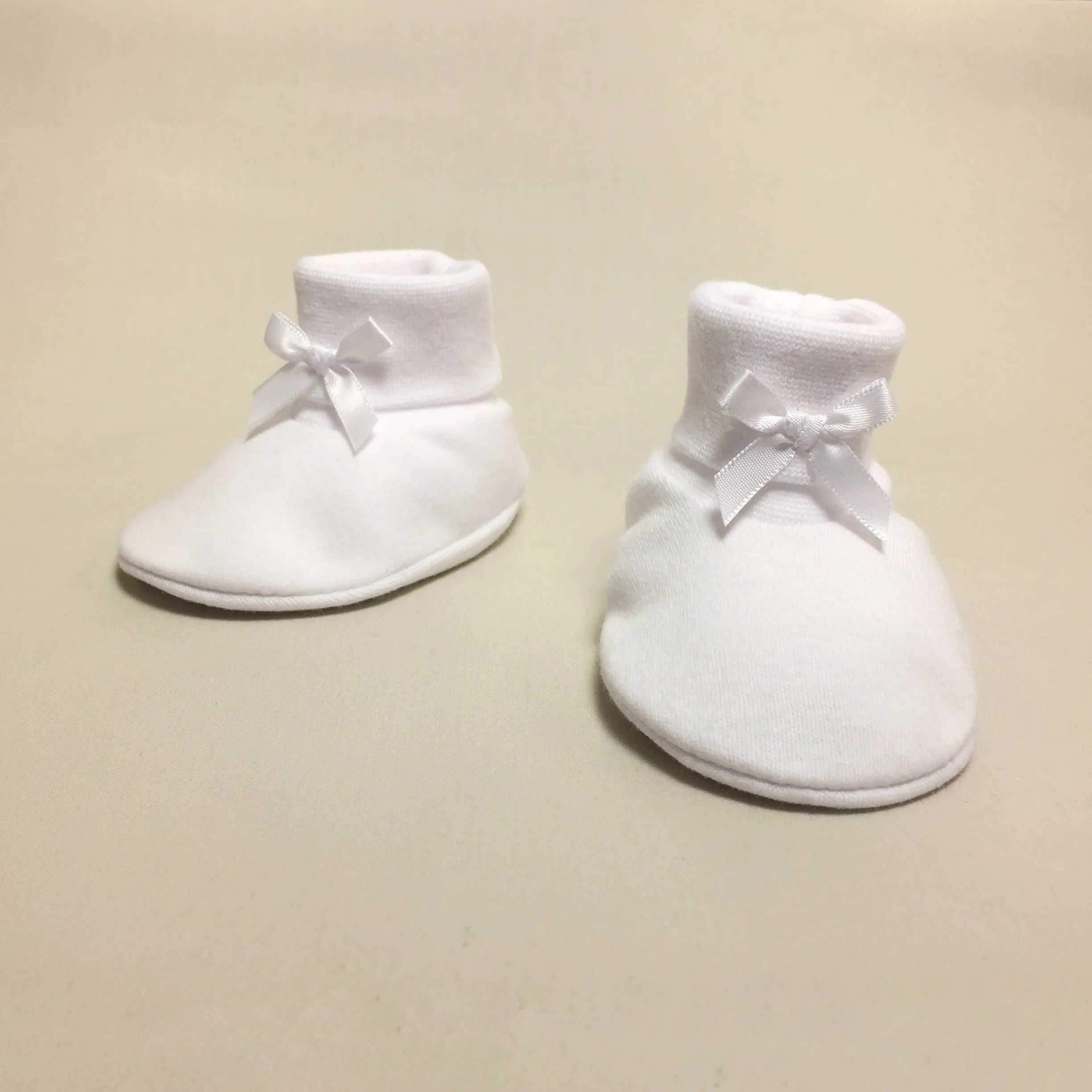 Baby Booties Solid White