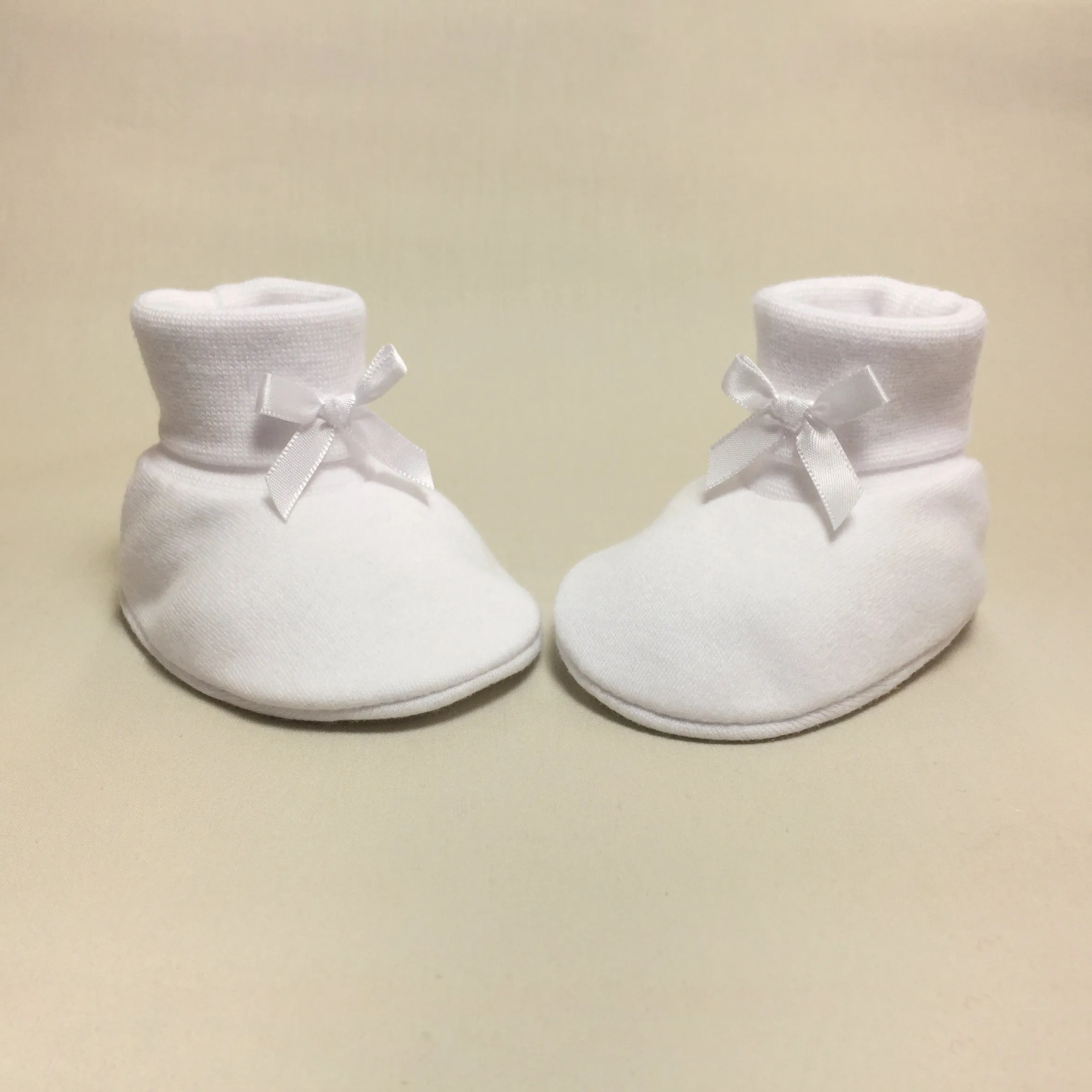 Baby Booties Solid White