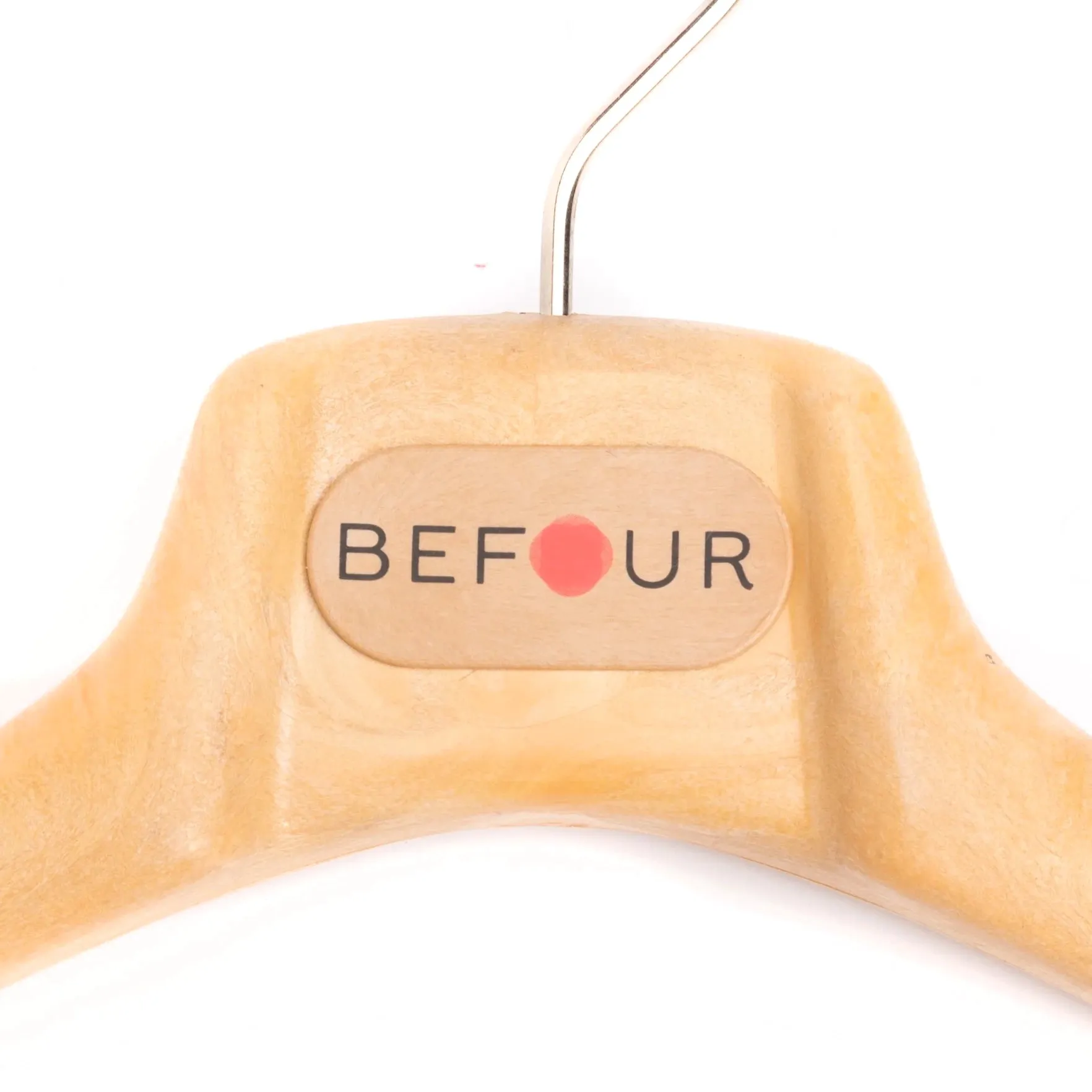 BEFOUR Beige Plastic Coat Hanger Set of 5