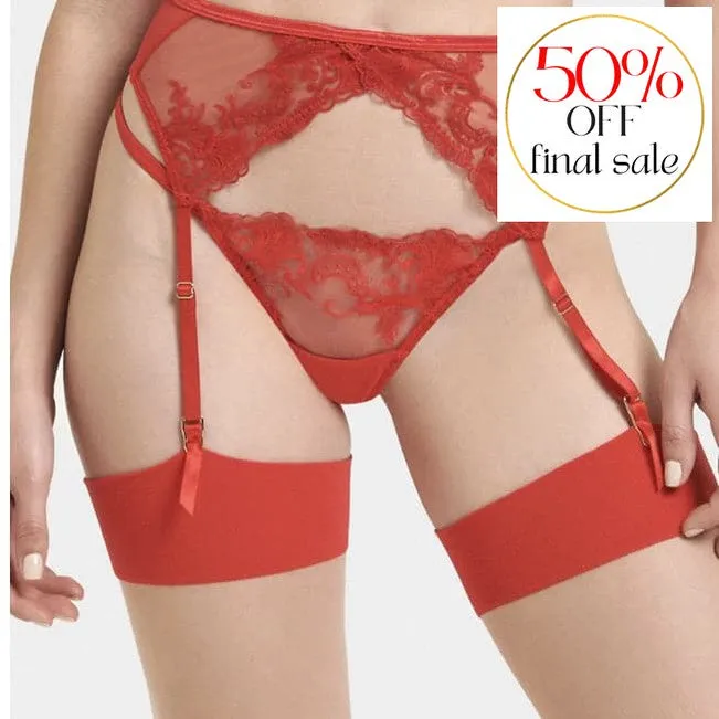 Bluebella Marseille Suspender in Tomato Red 41204