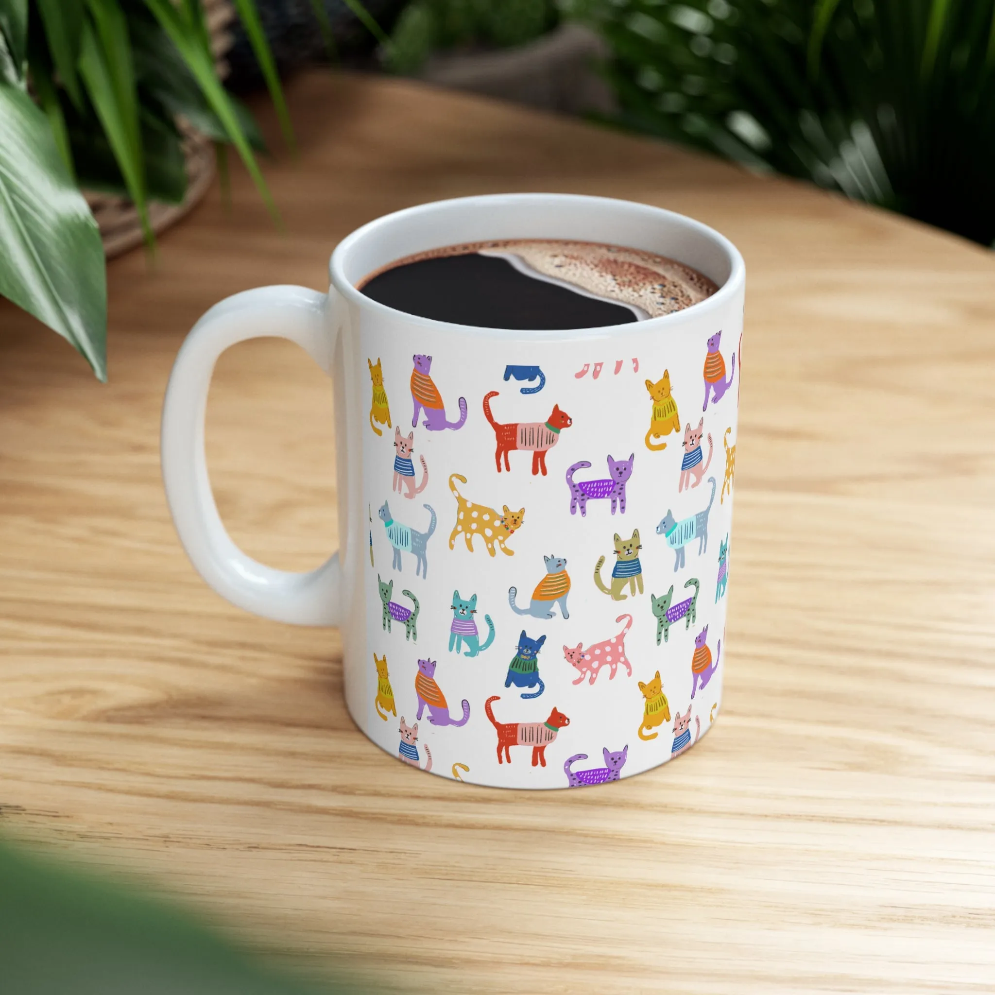 Cat Carnival Ceramic Mug 11oz