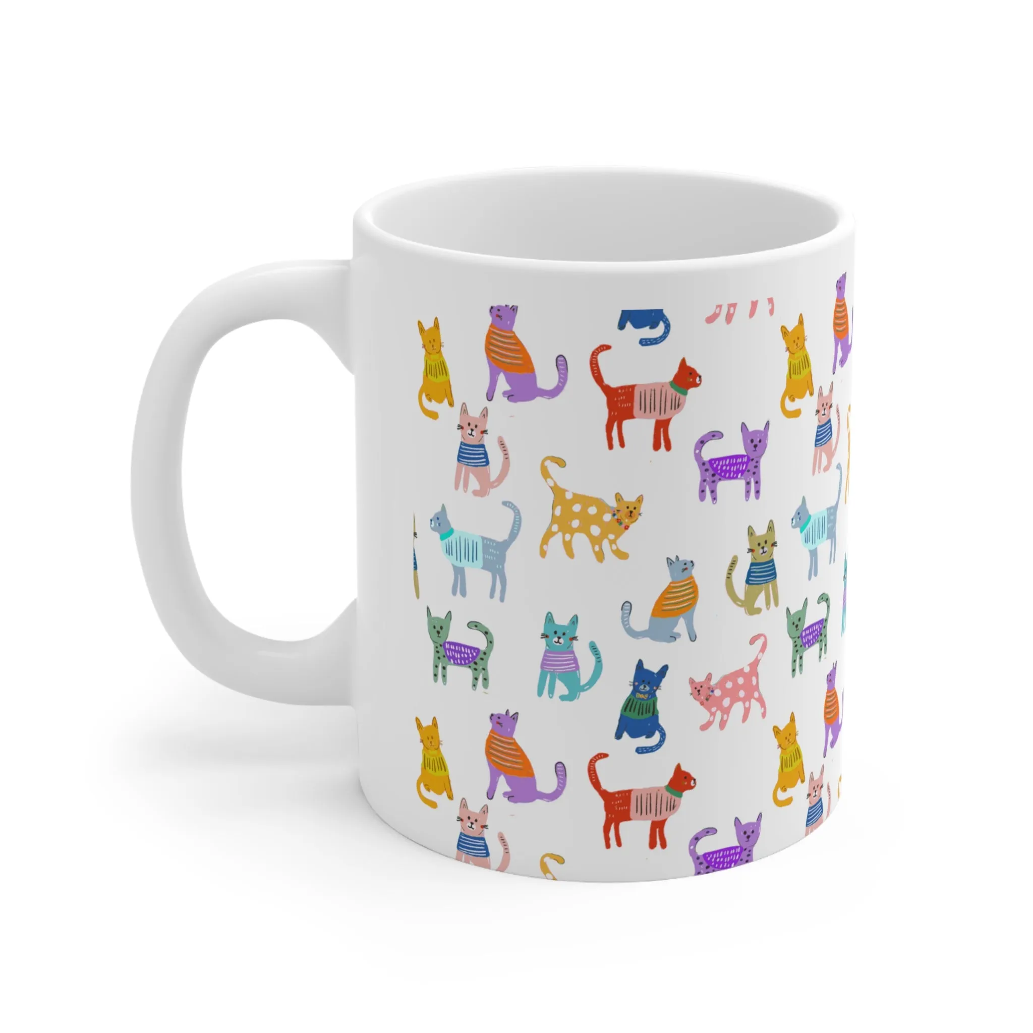 Cat Carnival Ceramic Mug 11oz