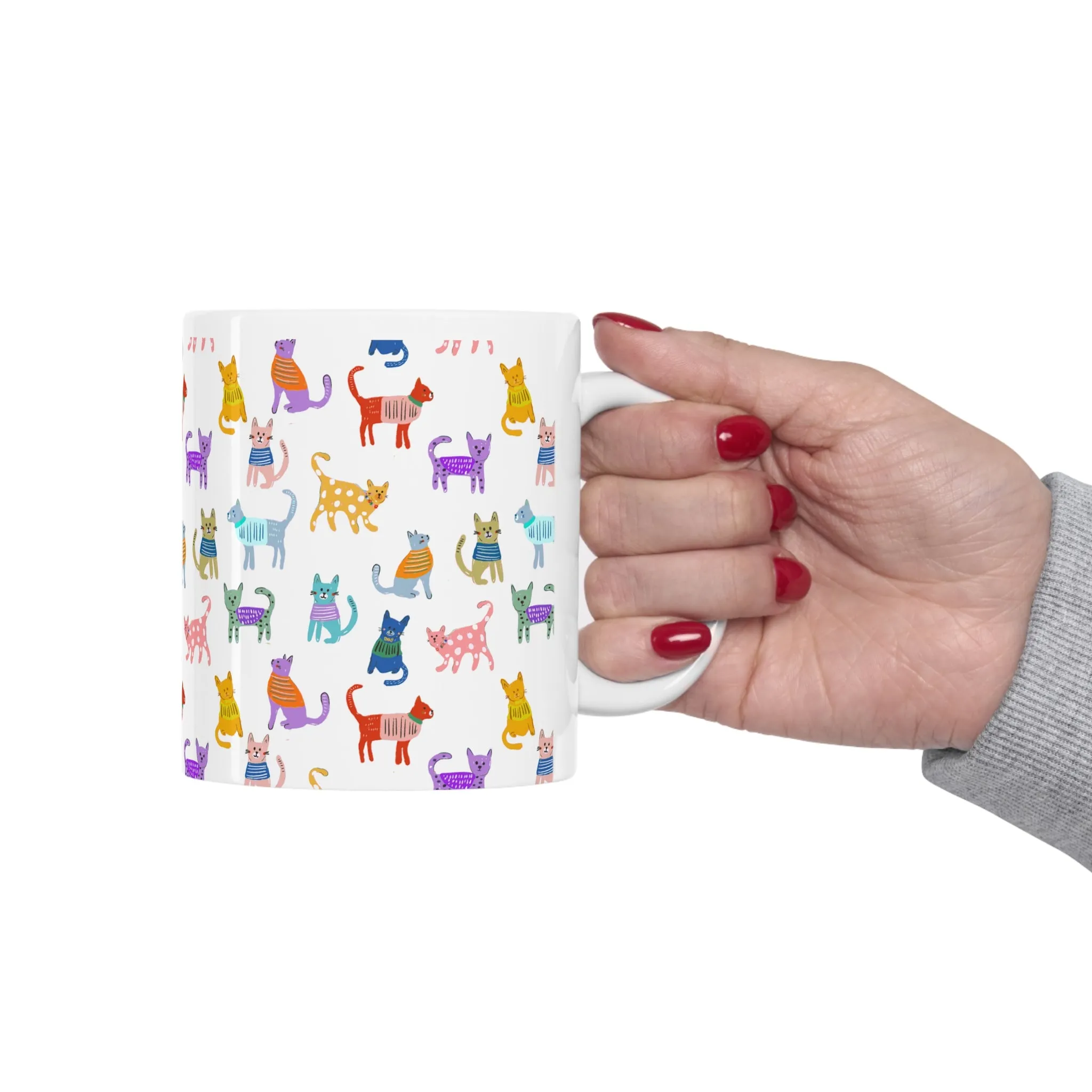 Cat Carnival Ceramic Mug 11oz