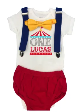 Circus One Baby one birthday outfit