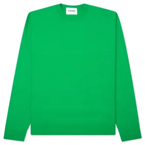 Crewneck Long Sleeve Jumper - Girl Scout Green