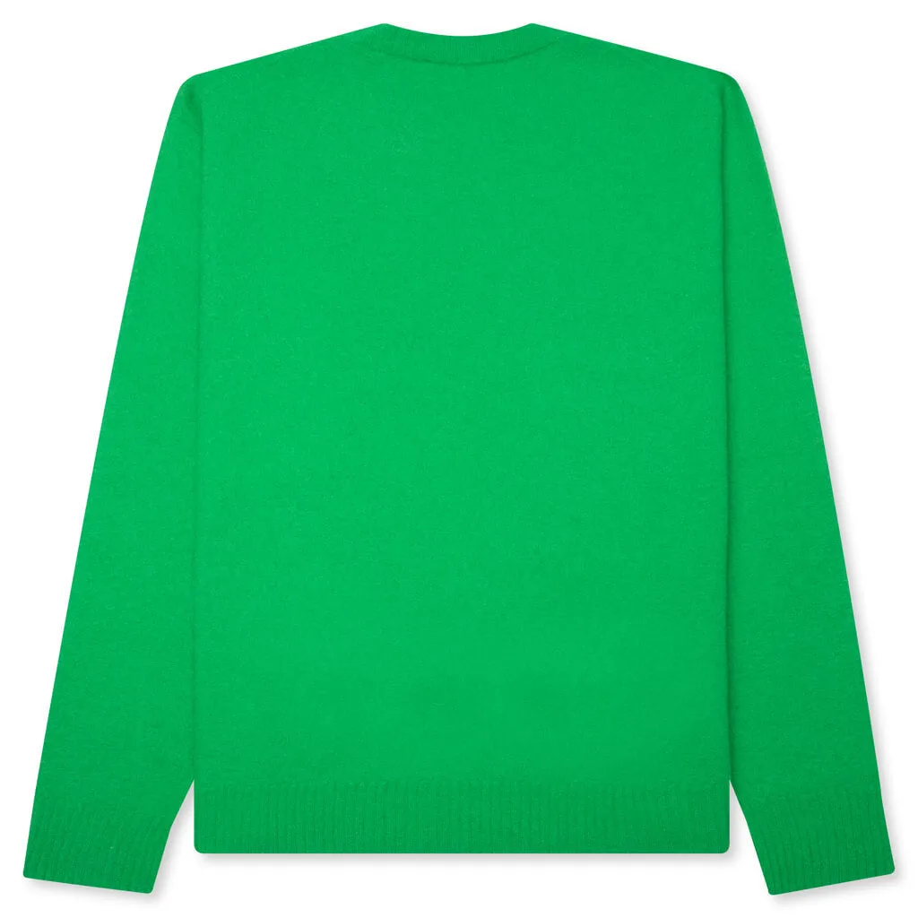 Crewneck Long Sleeve Jumper - Girl Scout Green