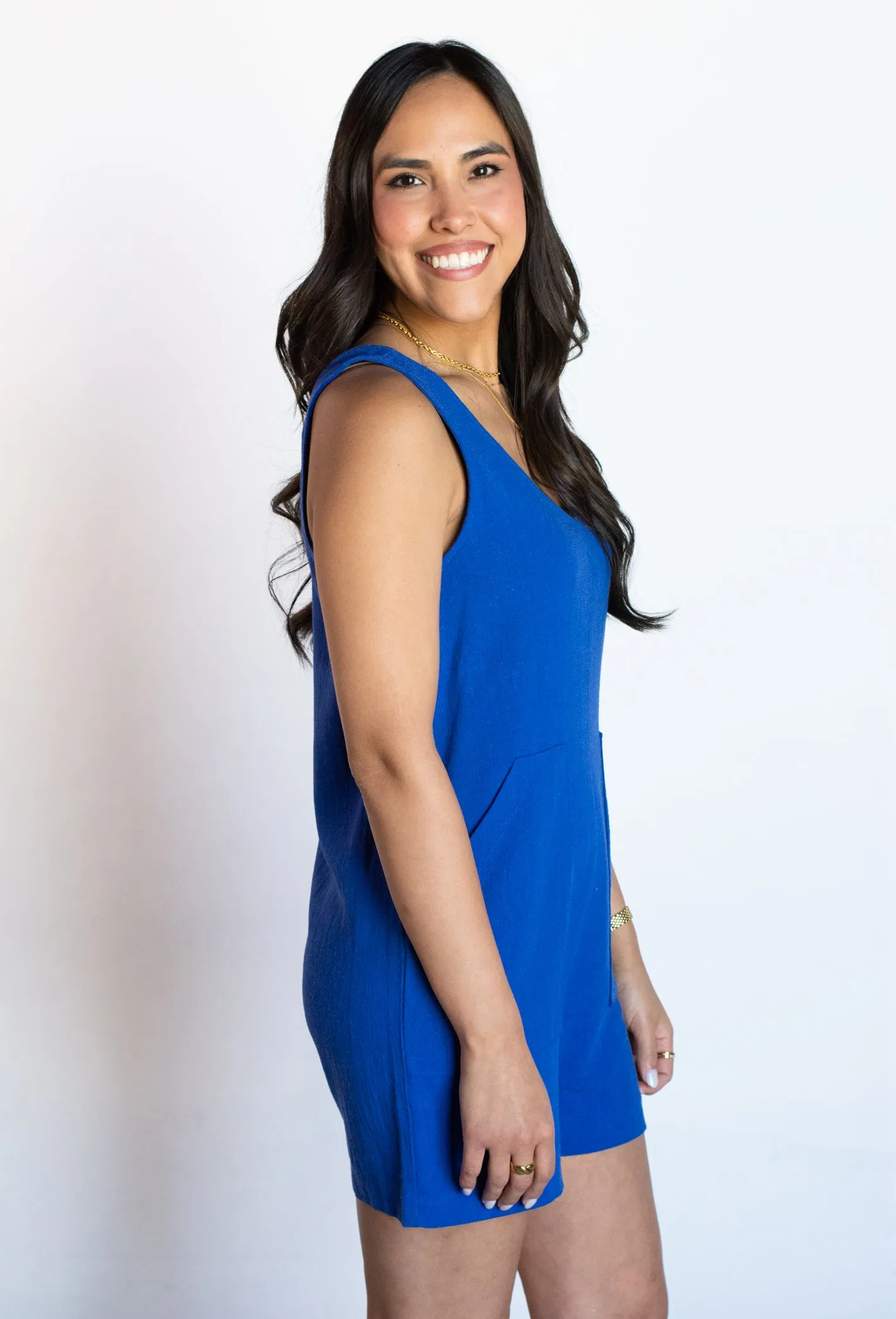 Dapper Days Blue Romper