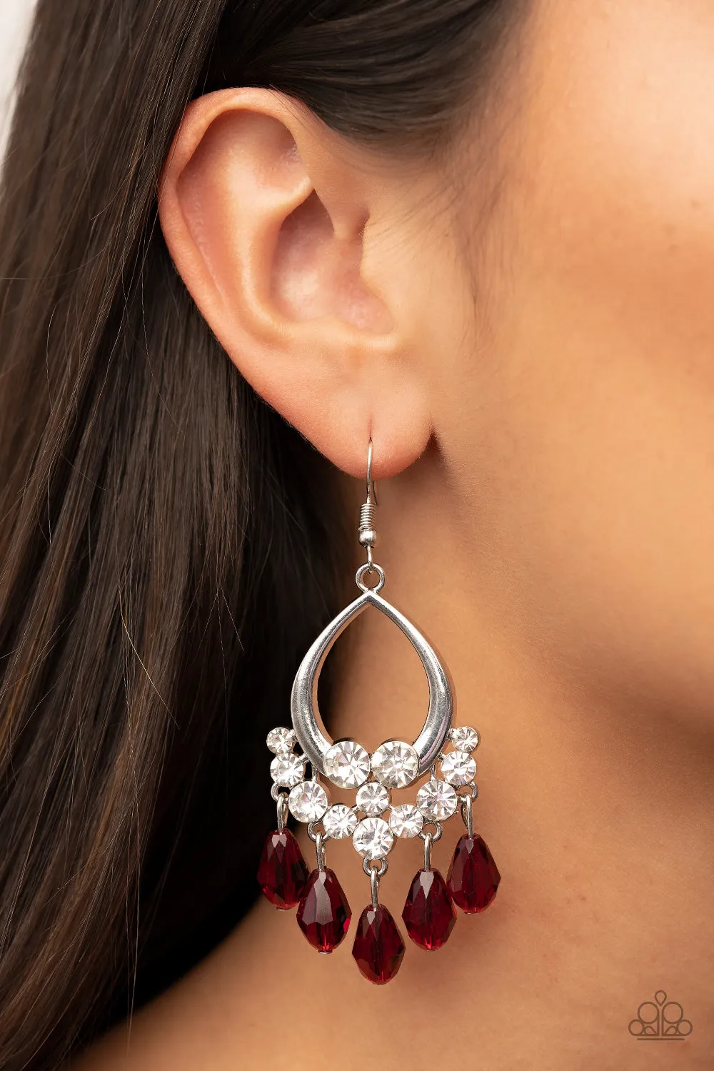 Famous Fashionista - Red Earring