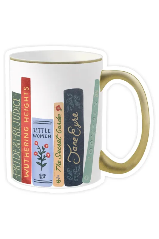 Famous Novels Book Mug Sticker all