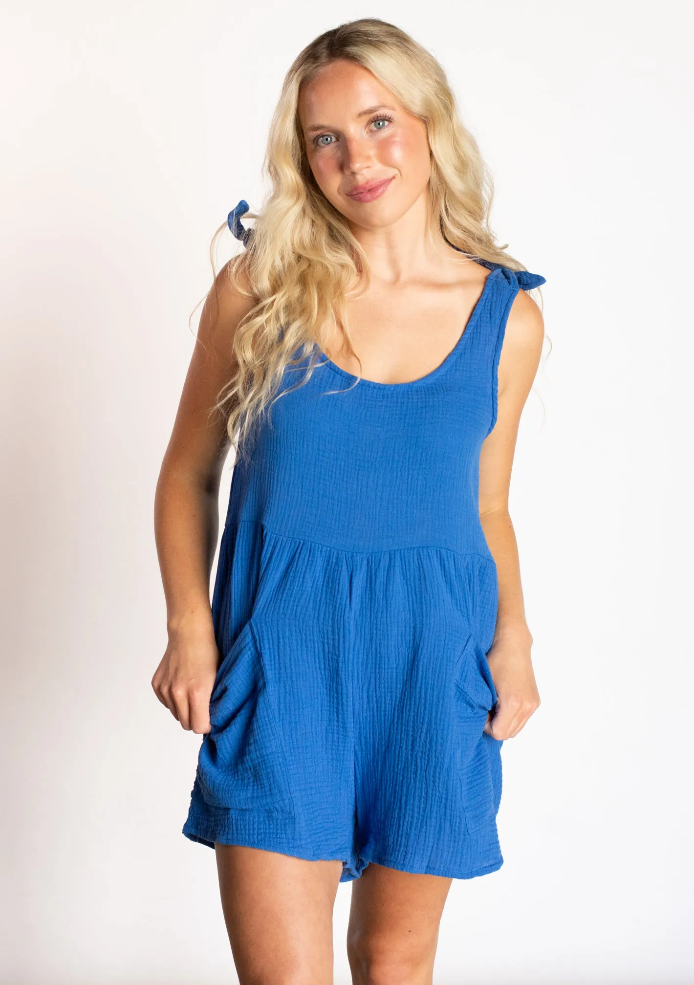 Feels like Freedom Blue Romper