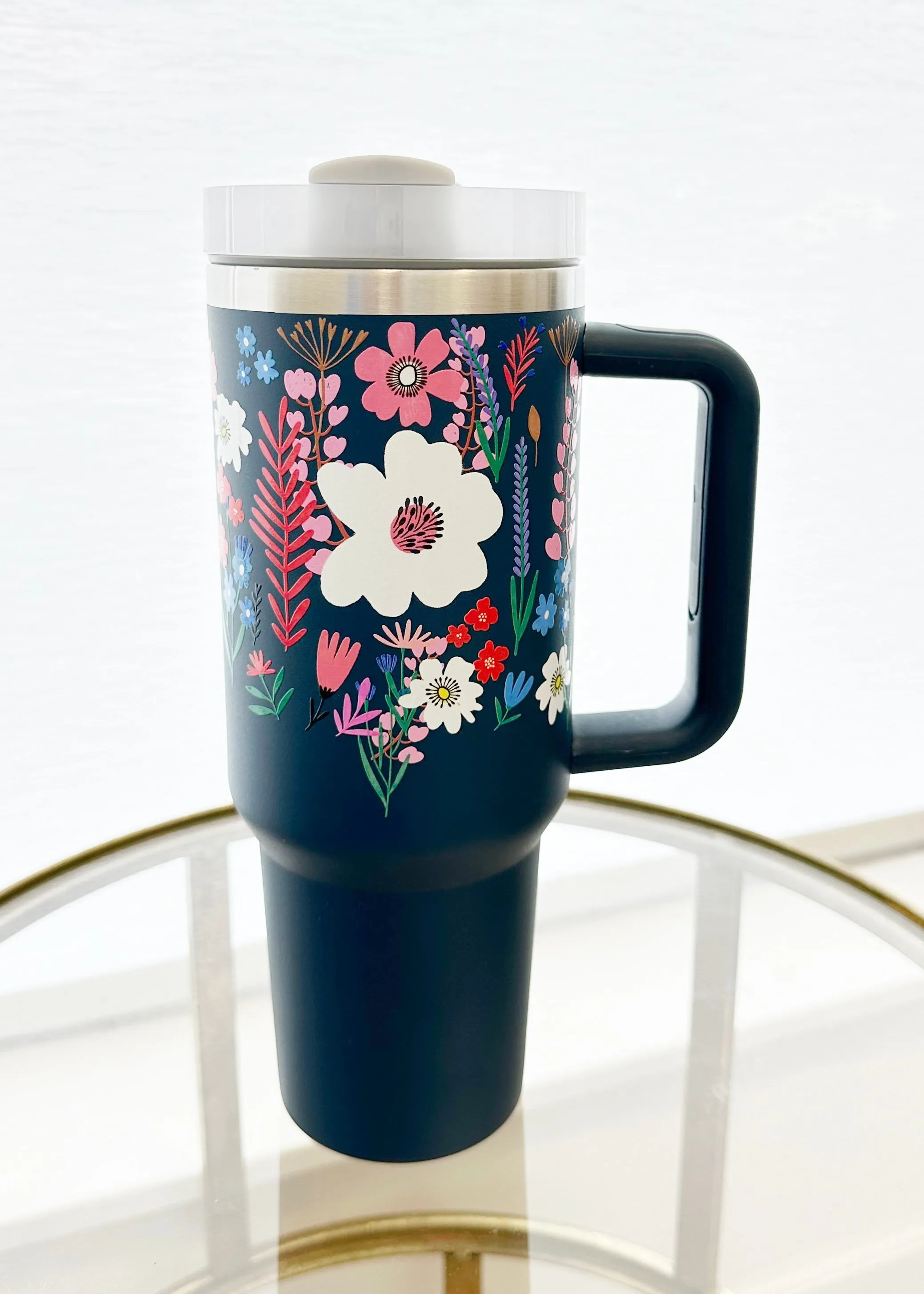 Floral 40OZ Tumblers - 2 Colors!