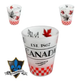 Frosted famous canada Shot glass