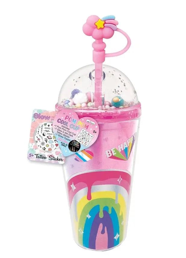 Hot Focus Pom Pom Cool Cup - Rainbow