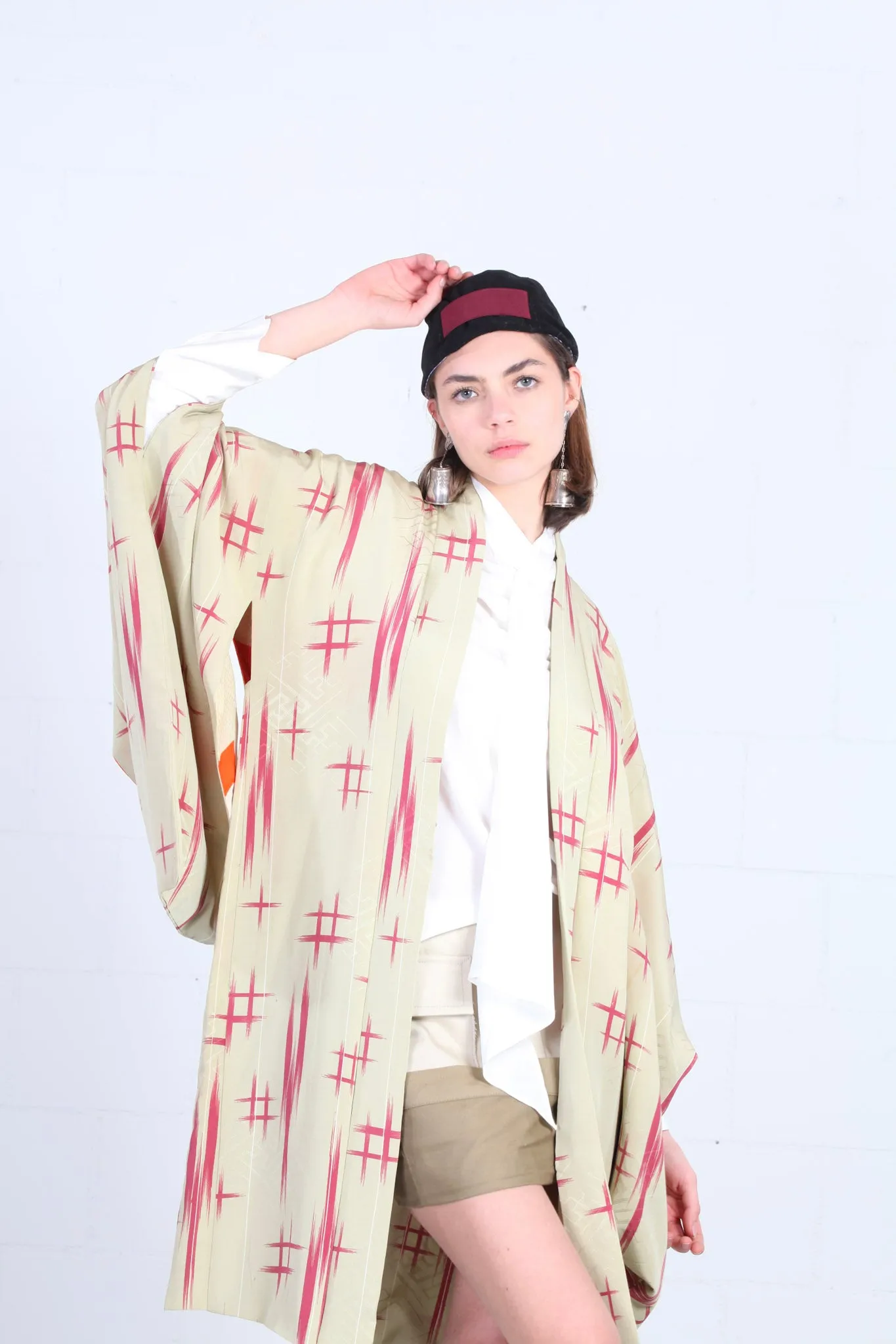 Ikat Silk Handprinted Vintage Haori