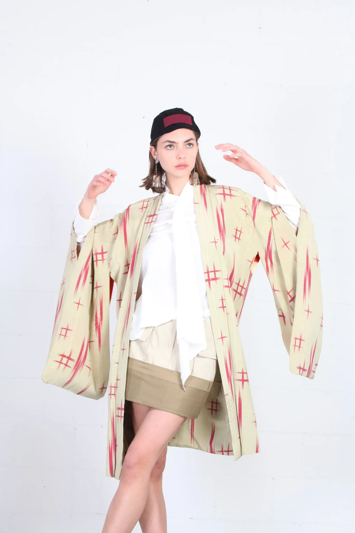 Ikat Silk Handprinted Vintage Haori