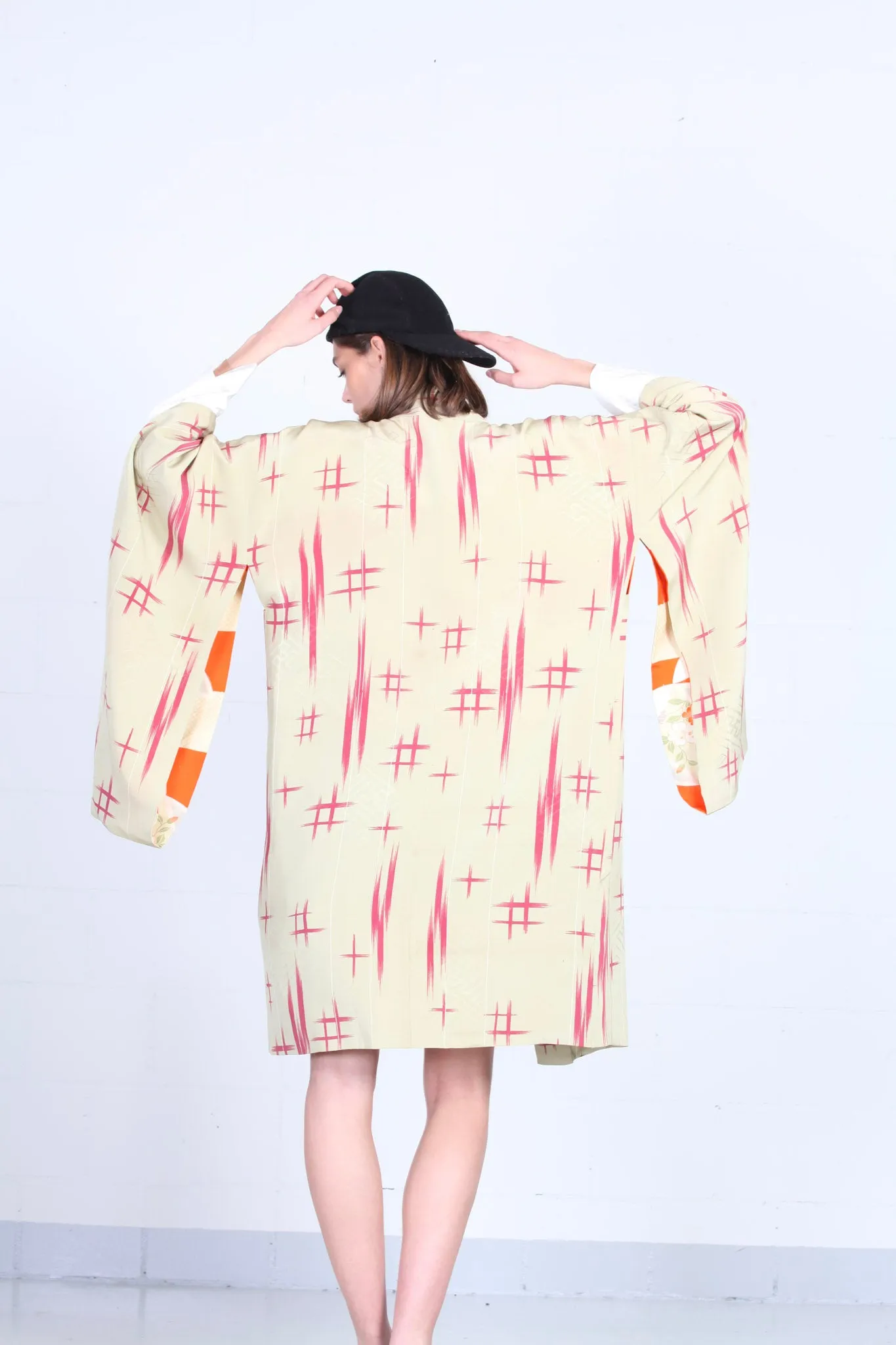 Ikat Silk Handprinted Vintage Haori