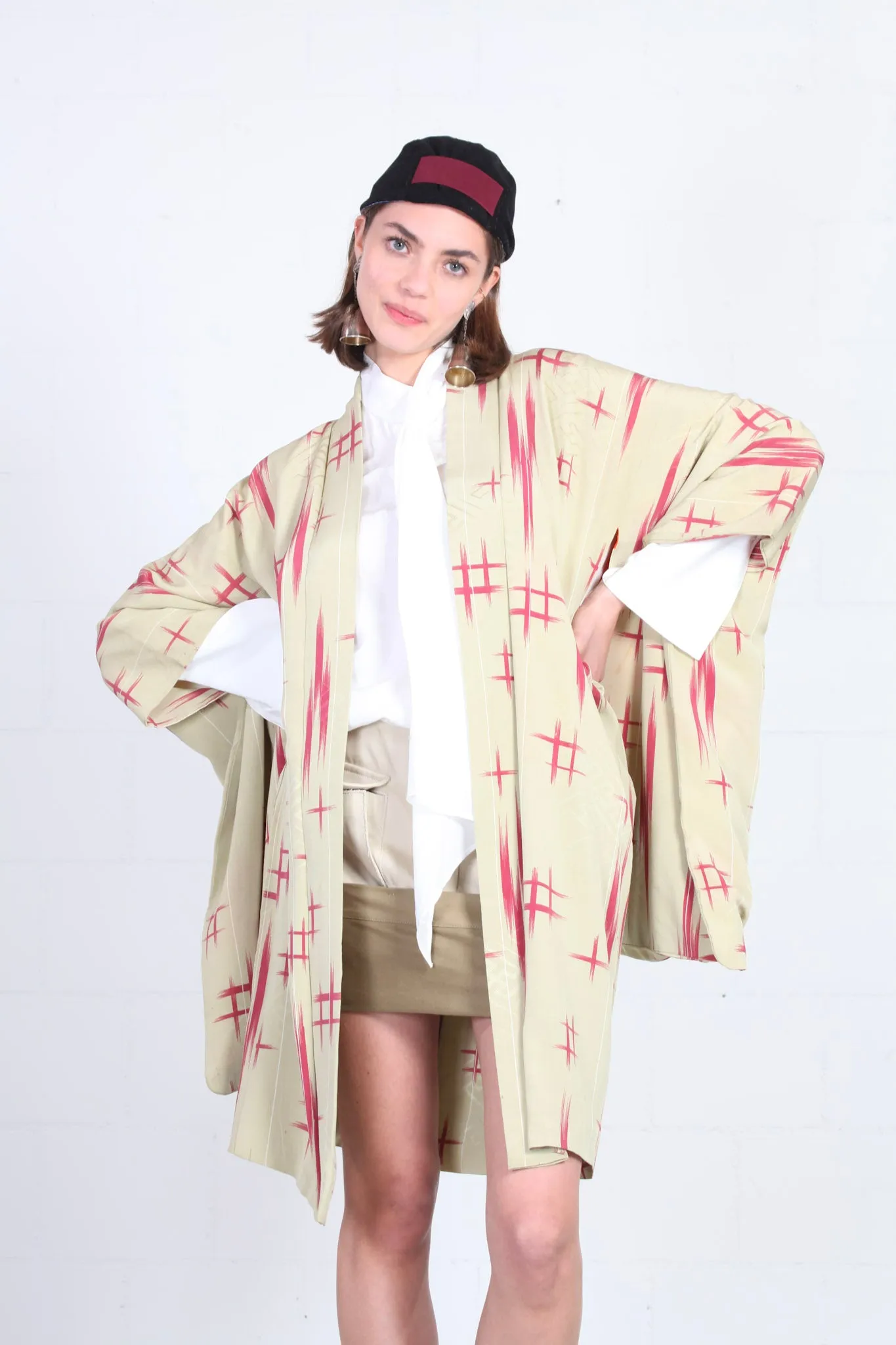 Ikat Silk Handprinted Vintage Haori