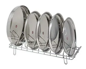 Kitchen Mart Plate Rack / Stand, 10 Slots (45 cms), Stainless Steel