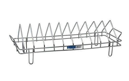 Kitchen Mart Plate Rack / Stand, 10 Slots (45 cms), Stainless Steel